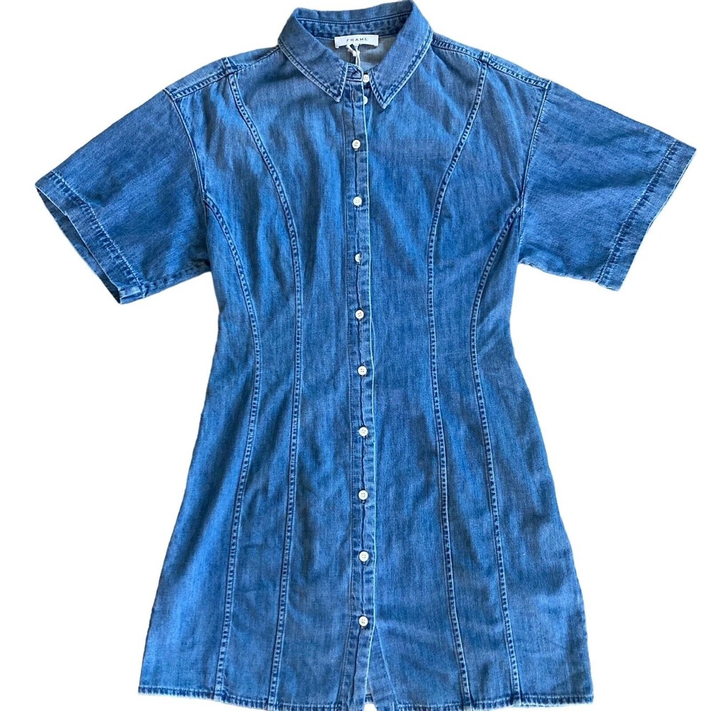 Frame Denim Blue Mini Dress